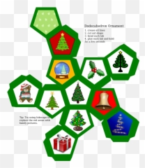 Christmas Ball - Ornament Dodecahedron Printable Emoji