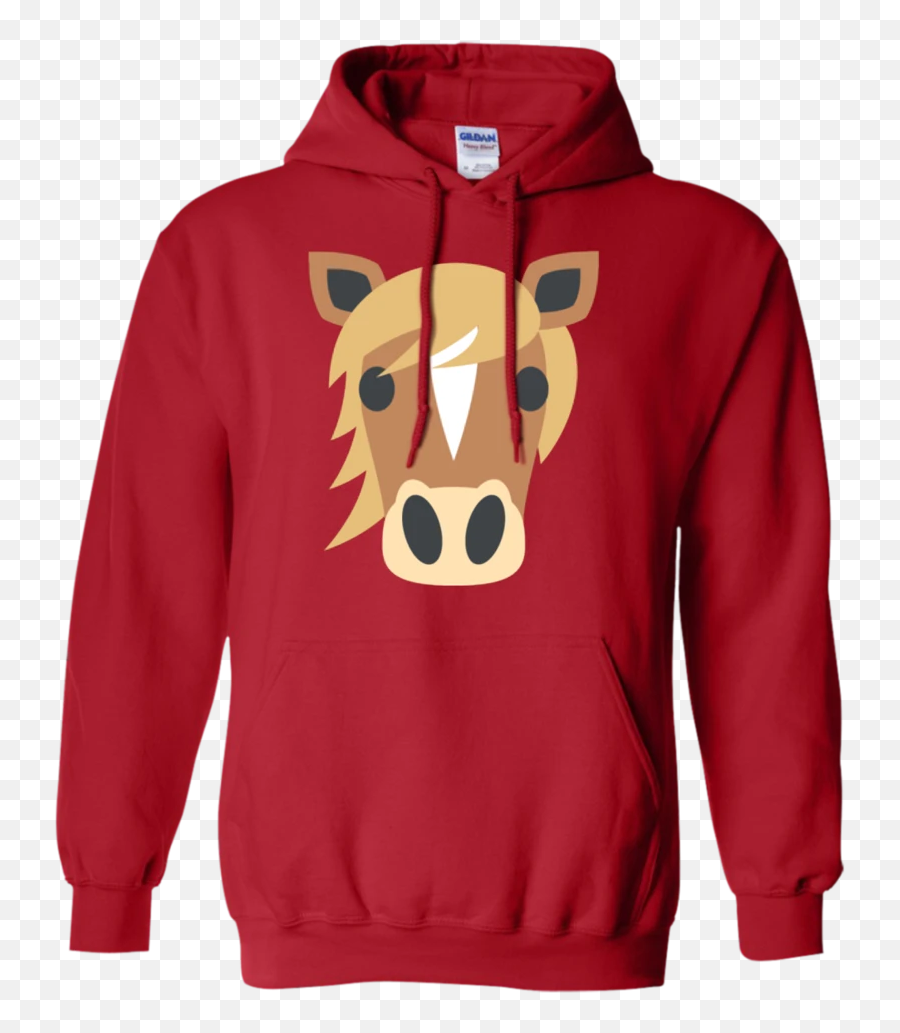 Horse Face Emoji Hoodie - Gucci Bear Hoodie Red,Horse Face Emoji