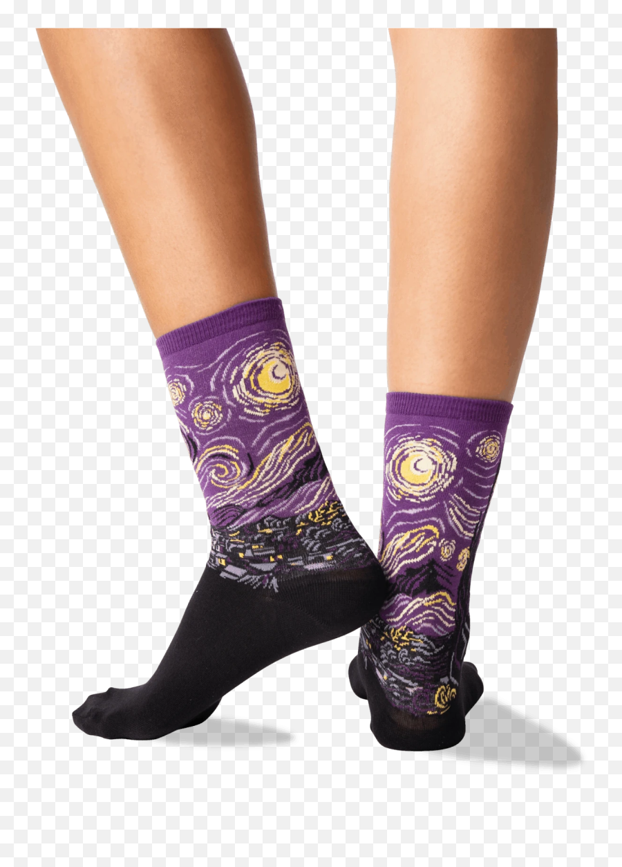 Womenu0027s Van Goghu0027s Starry Night Socks U2013 Hotsox - Hockey Sock Emoji,Starry Night Emoji