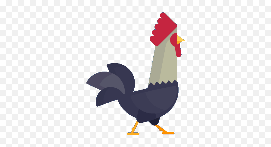 Cartoon Rooster Gif Transparent Emoji,Rooster Emoticon