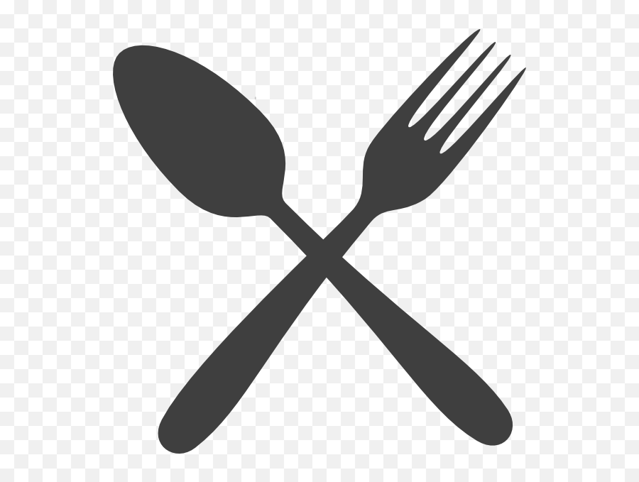 Download Gray Silverware Clip Art - Spoon And Fork Logo Cutlery Clipart Emoji,Fork Emoticon