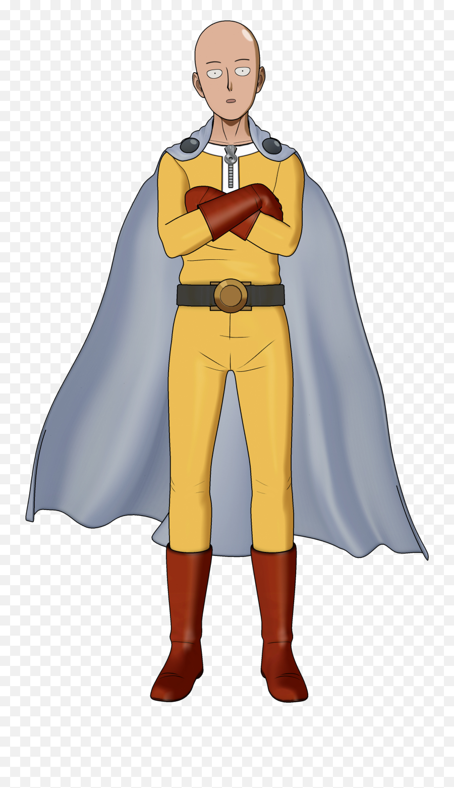 Saitama Stands With Arms Crossed Render One Punch Man A - One Punch Man A Hero Nobody Knows Saitama Emoji,Arms Up Emoji