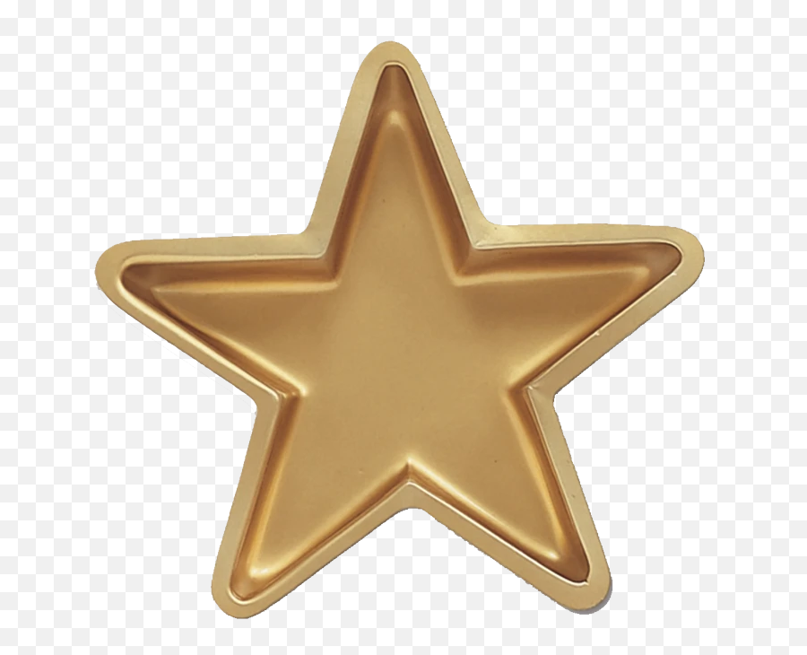 Gold Star Plastic Tray - Clip Art Emoji,Gold Star Emoji