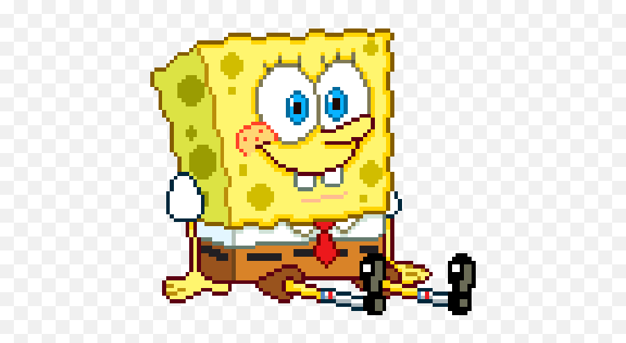 Mao Draws - Spongebob Pixel Art Gif Emoji,Spongebob Emoji.