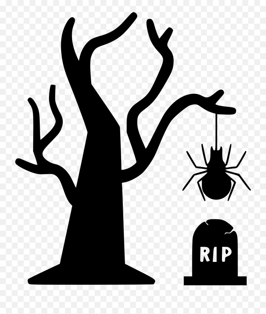 Rip Clipart Gravestone Rip Gravestone Transparent Free For - Hanging Halloween Spider Png Emoji,Gravestone Emoji