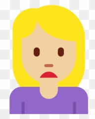 Twemoji2 1f64d - Support Emoji