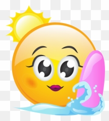 surfing girl emoji decal - Active Emojis