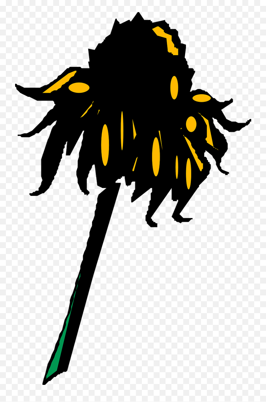 Sunflower Wilted Petal Dry Png Picpng - Tatuaje De Girasol Marchitos Emoji,Sunflower Emoji Png