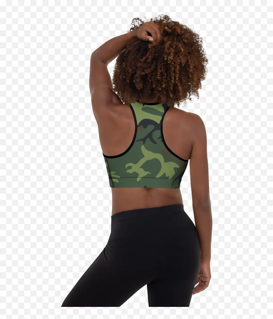 1913 Camo Sports Bra - Sports Bra Emoji,Camo Emoji