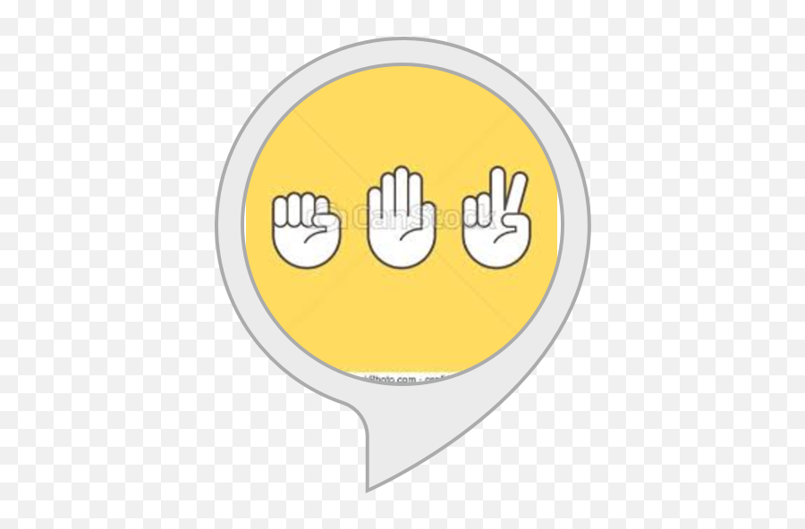 Rock Paper Scissors Amazonin Alexa Skills - Sign Language Emoji,Rock On Emoticon