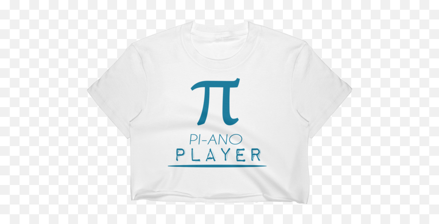 Mathematics Pi Symbol Crop Top - Active Shirt Emoji,Pi Symbol Emoji