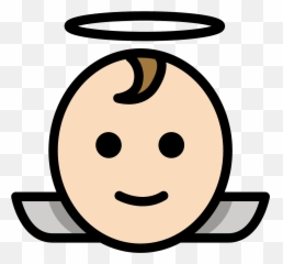 Baby Angel Emoji Clipart - For Fantasy