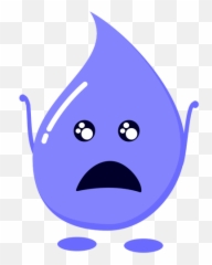 Geschokt Waterdruppel - Droplet Png Clipart Emoji