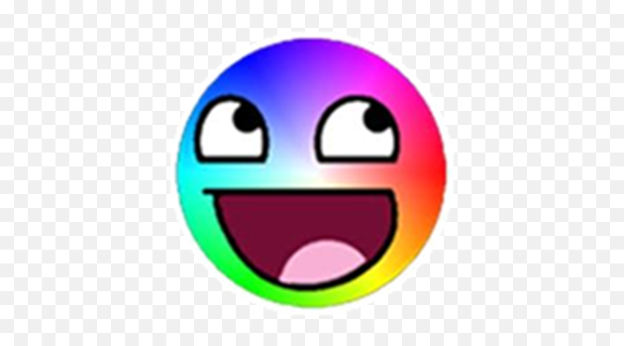Epic Face Pic - Rainbow Epic Face Transparent Emoji,Epic Face Emoji
