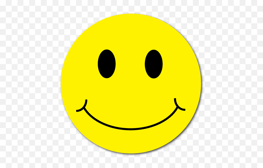 Yellow Smiley Face Circle Stickers - Smiley Images Hd Download Emoji,Sticker Emoticon