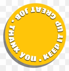 Thank You Great Job Keep It Up Motivation Word - Circle Emoji