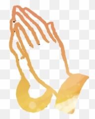 Hand Cartoon Clipart - Drawing Prayer Emoji