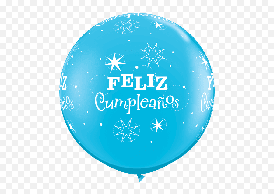 Feliz Cumpleanos Sparkle Qualatex Latex - Balloon Emoji,Snowflake Snowflake Baby Emoji