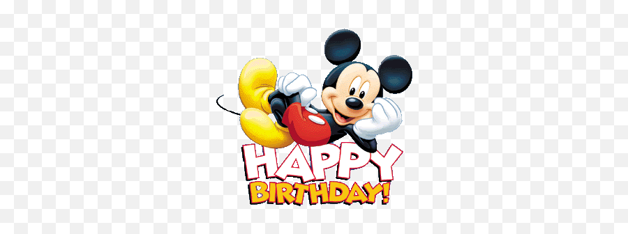 Happy Birthday Mickey Mouse Transparent - Transparent Mickey Mouse Happy Birthday Emoji,Emoji Happy Birthday Message