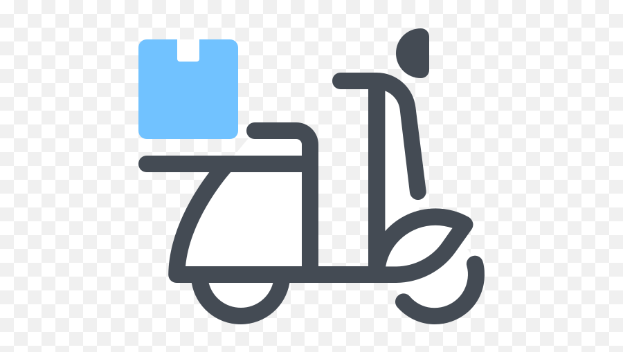 Delivery Scooter Icon - Free Download Png And Vector Delivery Emoji,Scooter Emoji