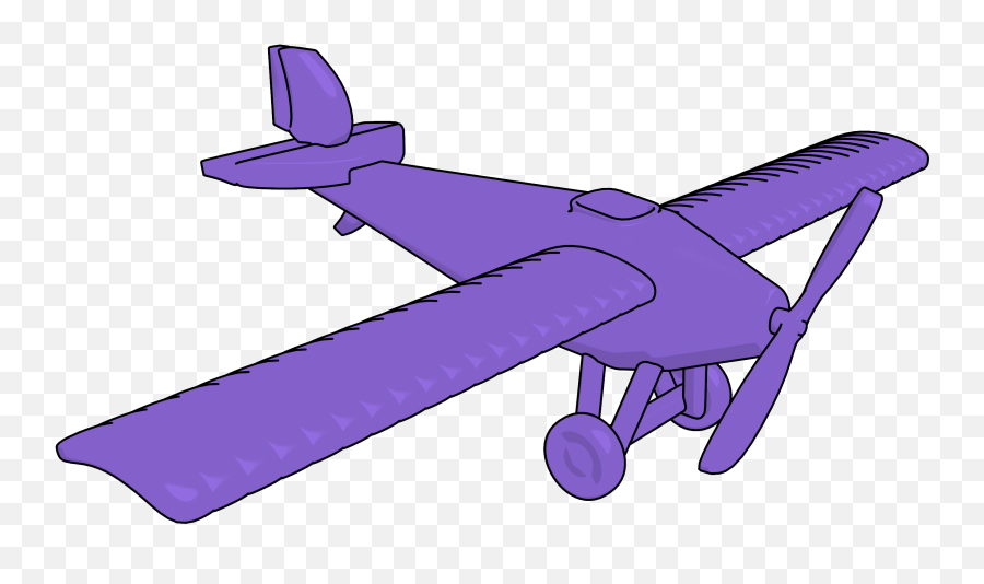 Monoplane V1 Plane Clipart Png U2013 Clipartlycom - Airplane Emoji,Airplane Emoticon