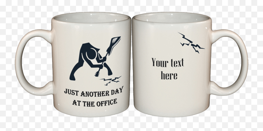 U0027another Day At The Officeu0027 Guitar Smash Mug - Mug Emoji,Emoji Mugs