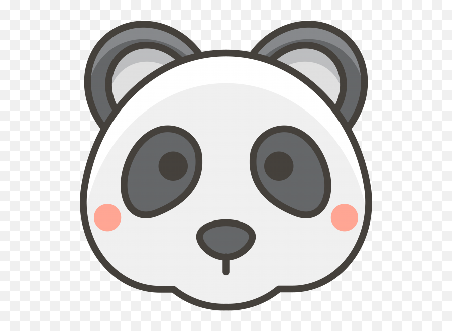 Panda Cartoon Png - Panda Emoji Icon Panda Cara Png Le Chat,Panda Emoji