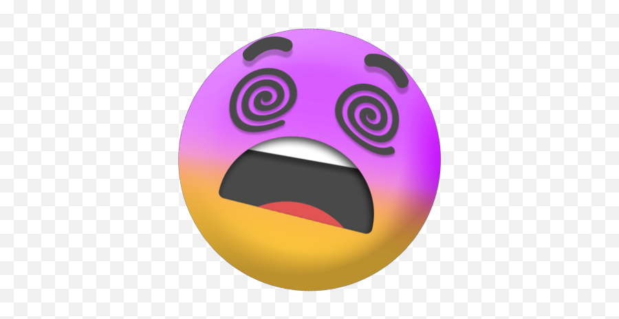 Emoji Dizzy 1 - Dot,Purple Emoji