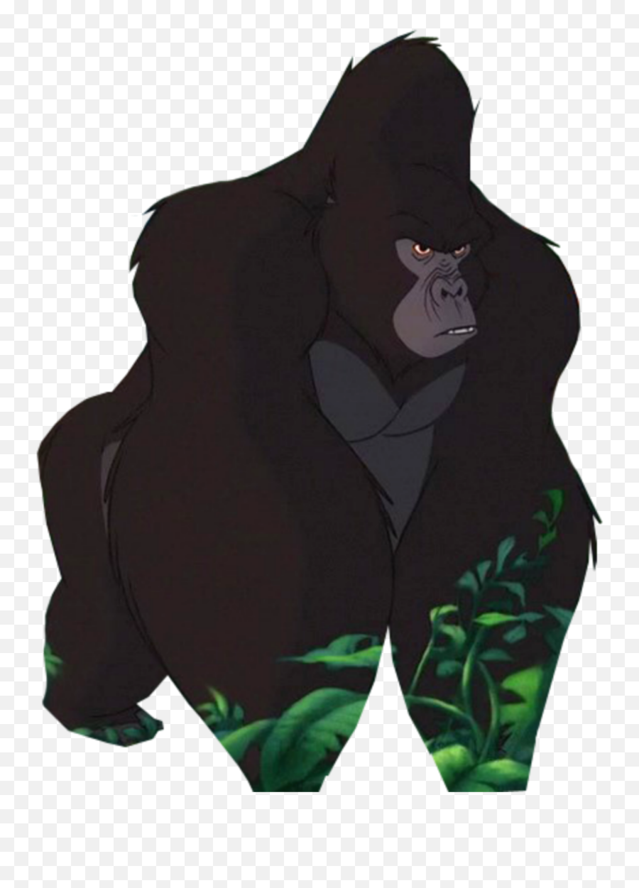 Mq Gorilla Monkey Tarzan Sticker - Gorila De Tarzan Kerchak Emoji,Gorilla Emoji