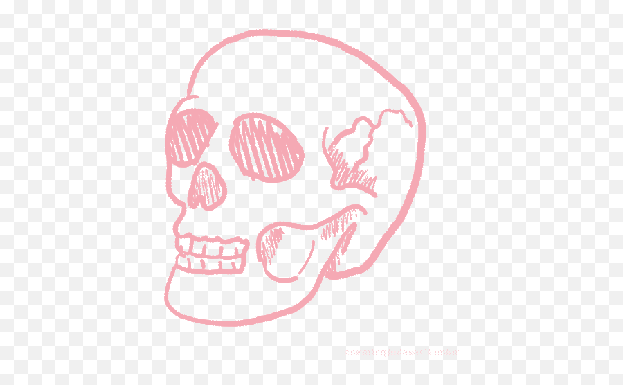 Top Pink Skull Stickers For Android U0026 Ios Gfycat - Halloween Skeleton Gif Transparent Emoji,Skull Emoticons