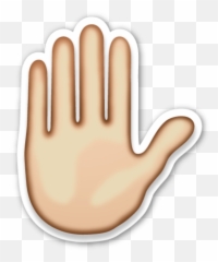 8 Meaning Of Hand Emojis On Whatsapp - Stop Png