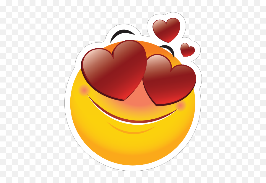 Cute In Love Emoji Sticker - Cute Love Emoji,Screaming Emoji