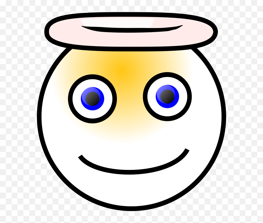 Smiley Angel Png Svg Clip Art For Web - Clip Art Emoji,Raspberries Emoticon