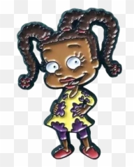 Mlk 7089 Pin - Black Cartoon Characta Emoji