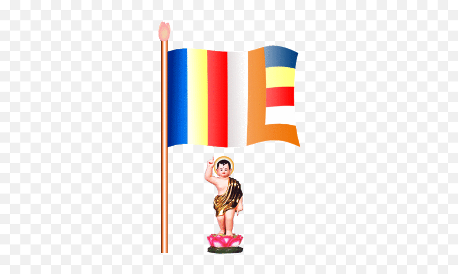 Via Giphy - Animated Buddhist Flag Gif Emoji,Buddhist Emoji - free  transparent emoji 