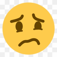 Disgusting Discord - Worried Face Emoji,Fight Me Emoji