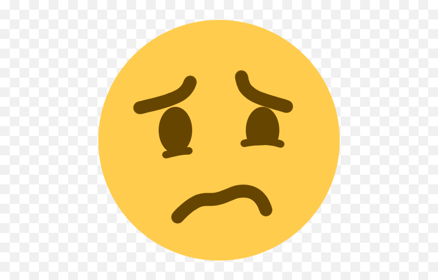 Disgusting Discord - Worried Face Emoji,Fight Me Emoji