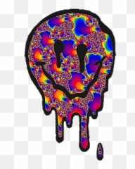 Tumblr Emoji Smile Slime Red Trippy - Clip Art
