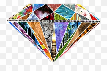 Colorful Collage Diamond Jewel Gem Stone Gemstone Cry - Eagle Nebula Emoji