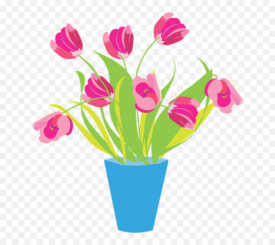 Flowers Vase Tulips - Flower Vase Vector Png Emoji,Mothers Day Emojis