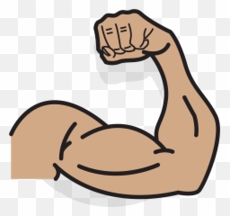 Finger Clipart Fist Finger Fist - Muscle Arm Clip Art Emoji,Bro Fist Emoji