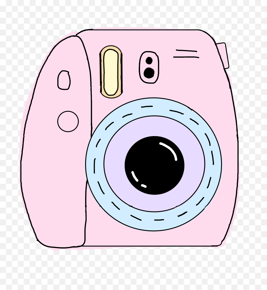 Clipart Camera Kawaii Transparent - Polaroid Camera Clipart Emoji,Emoticones Kawaii