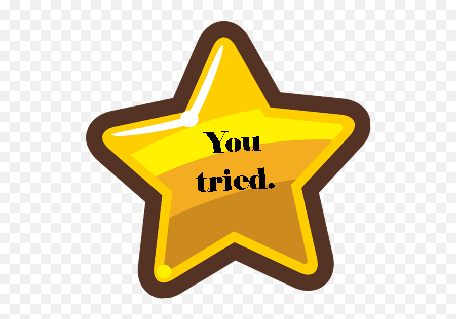 You Tried Star - You Tried Star Transparent Emoji,You Tried Emoji