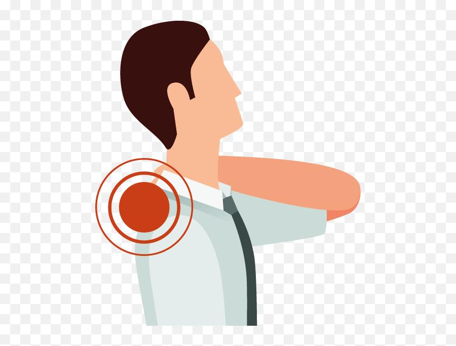 Muscle Clipart Shoulder Muscle - Muscle Pain Clipart Png Emoji,Shoulders Up Emoji