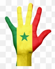 Senegal Flag Hand National Fingers - Png Emoji