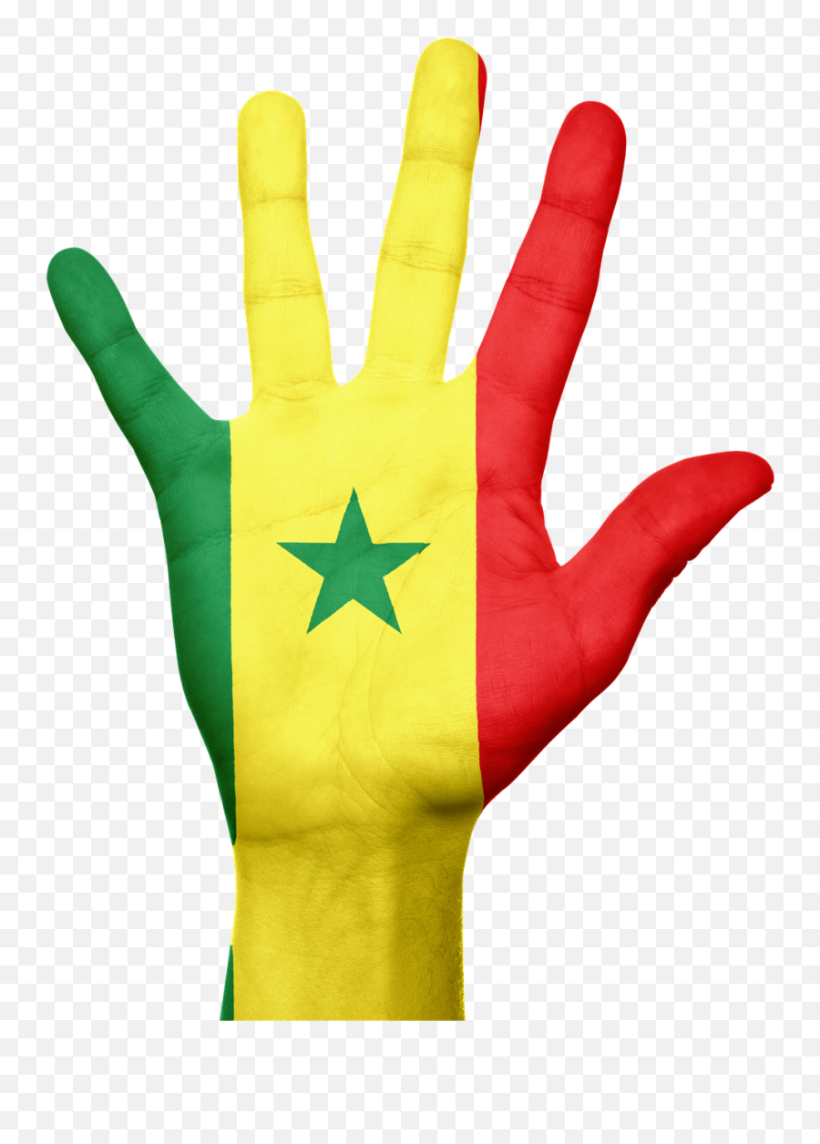 Senegal Flag Hand National Fingers - Senegal Png Emoji,Senegal Flag Emoji