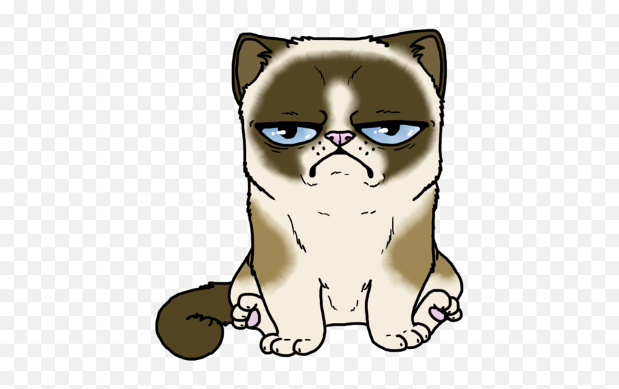 Grumpy Cat Clipart - Grumpy Cat Clipart Emoji,Grumpy Cat Emoticons