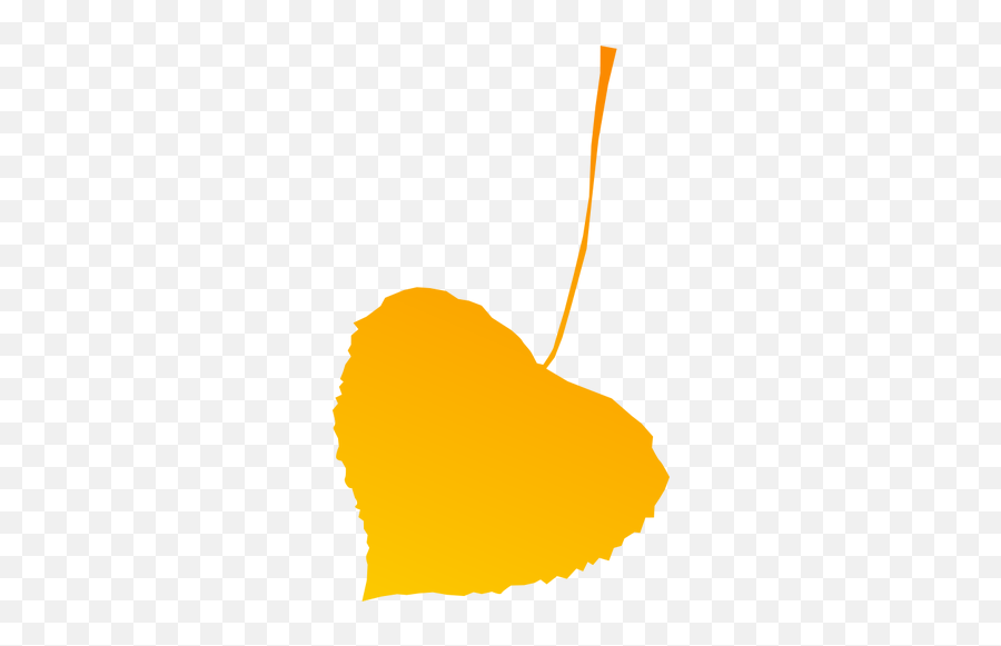 Yellow Autumn Leaf Vector Drawing - Yellow Fall Leaves Clip Art Emoji,Falling Leaves Emoji