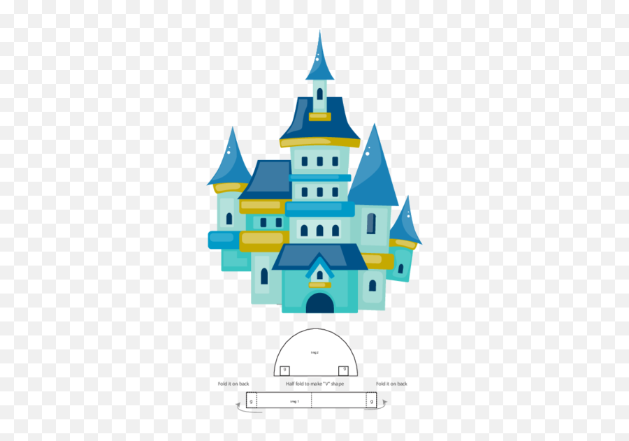 Fairytale Clipart Beautiful Castle - Blue Castle Printable Emoji,Emoji Castle And Book
