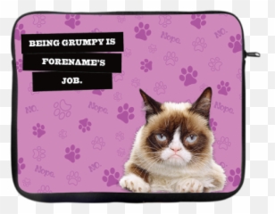 Official Personalised Grumpy Cat Emoji - Laptop Sleeves